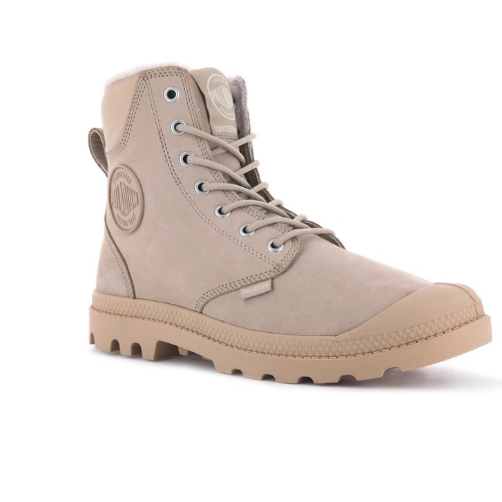 Bottes Palladium Pampa Sport Cuff WPS Homme Kaki Clair | FR CIE947S